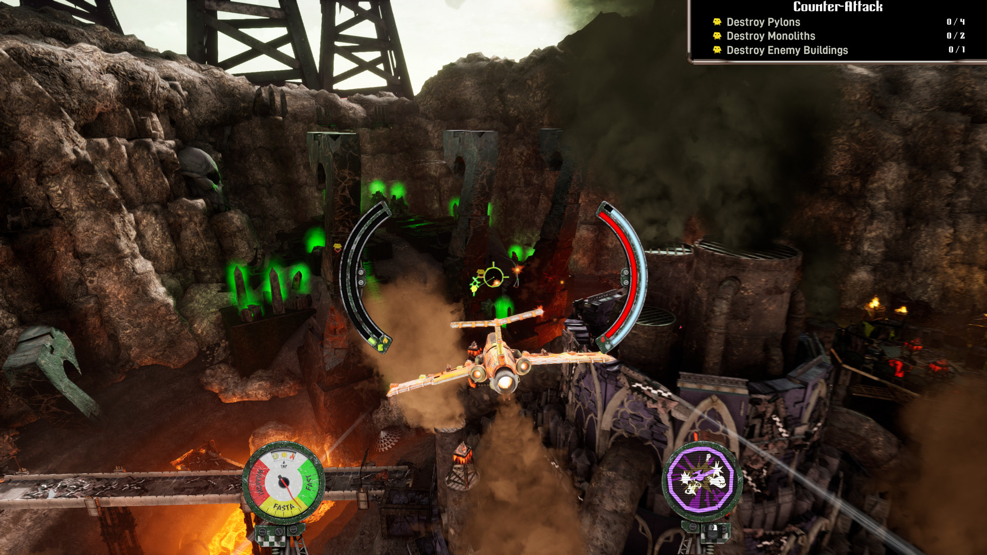 Скриншот из игры Warhammer 40,000: Dakka Squadron - Flyboyz Edition под номером 5