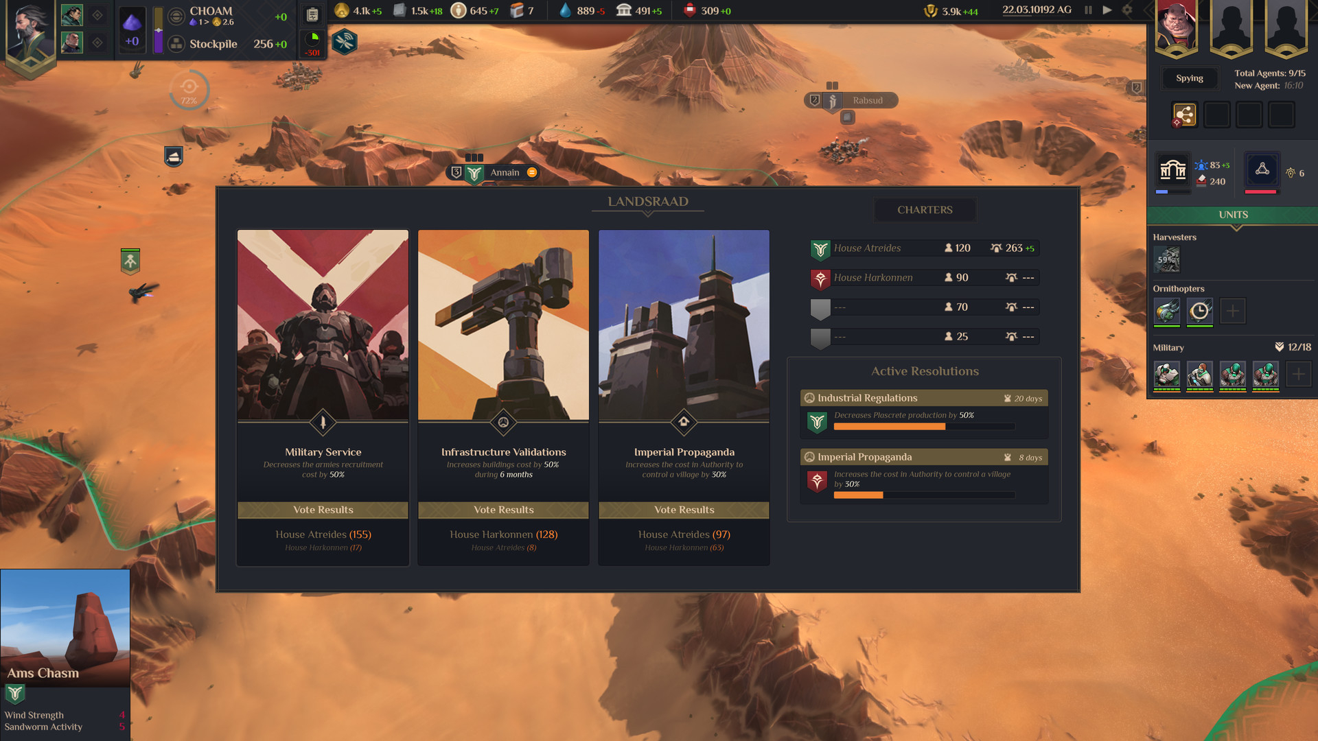 Скриншот из игры Dune: Spice Wars под номером 7