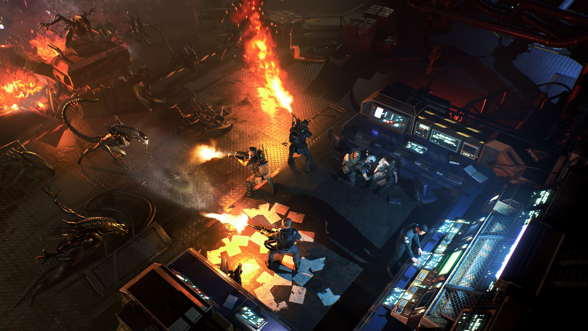 Скриншот из игры Aliens: Dark Descent под номером 3
