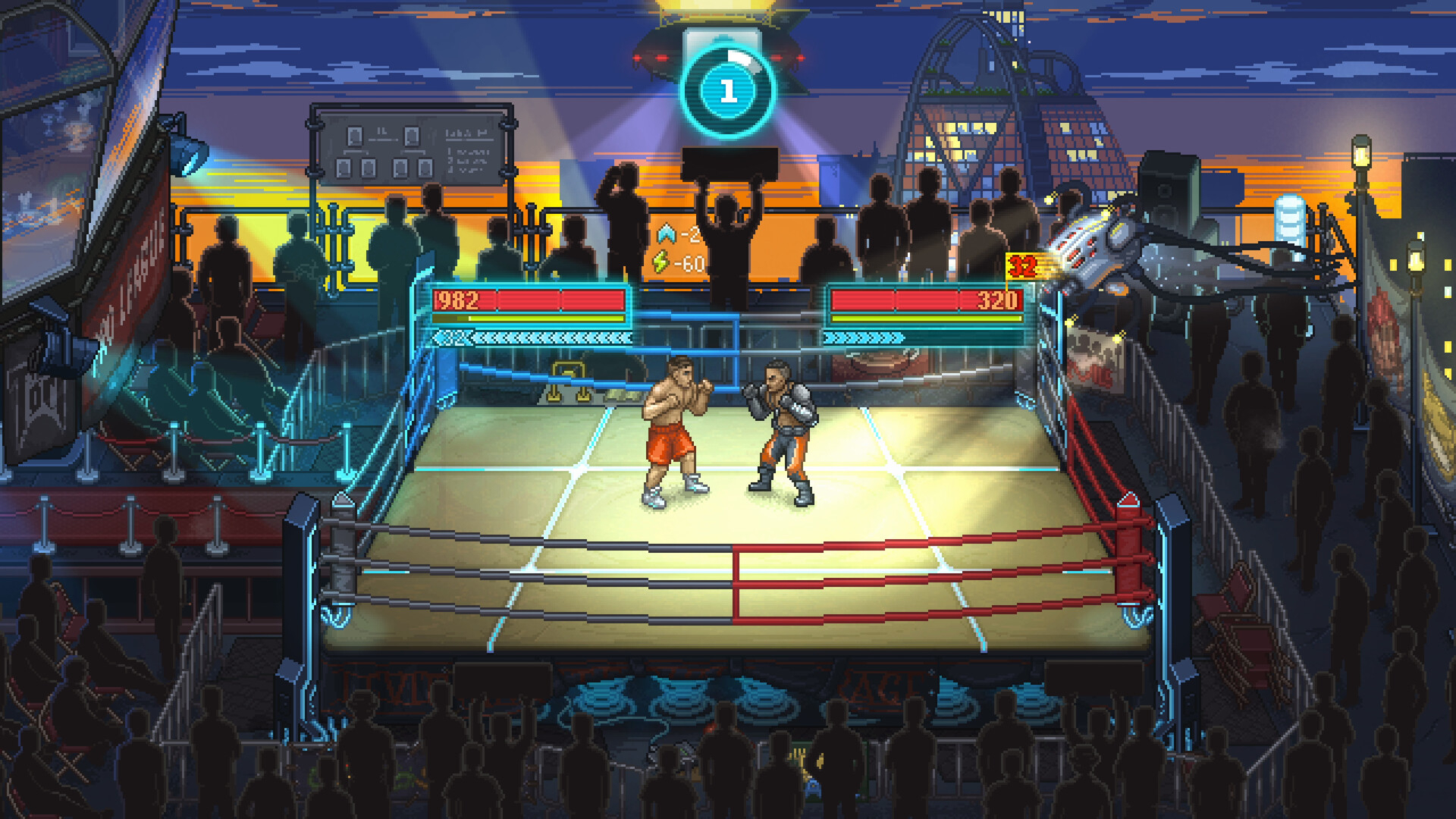 Скриншот из игры Punch Club 2: Fast Forward под номером 1
