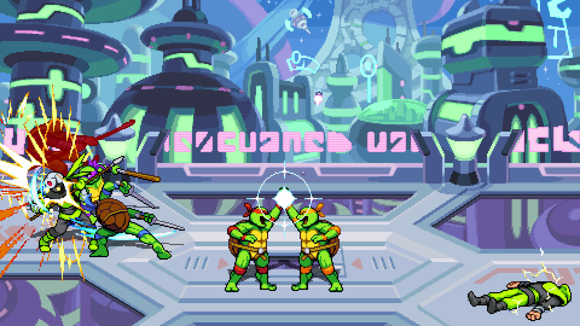Скриншот из игры Teenage Mutant Ninja Turtles: Shredder