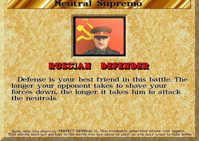 Скриншот из игры Perfect General 2, The под номером 11