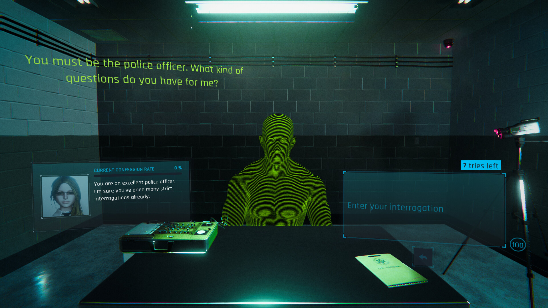 Скриншот из игры Doki Doki AI Interrogation под номером 3