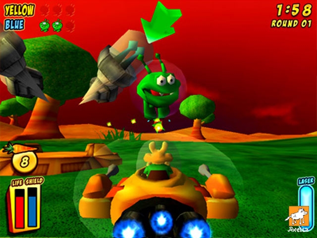 Скриншот из игры Rocket Rabbit под номером 2