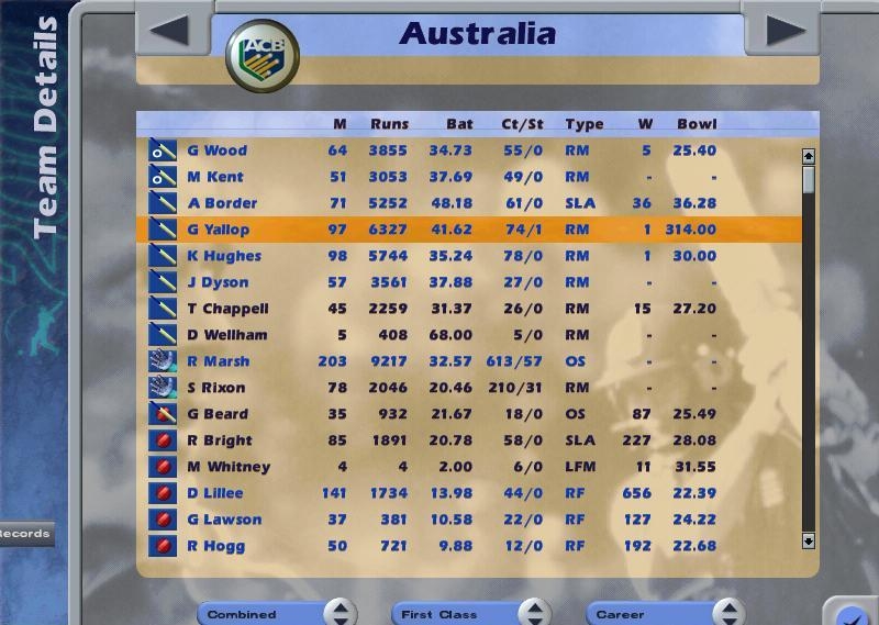 Скриншот из игры International Cricket Captain 2000 под номером 7