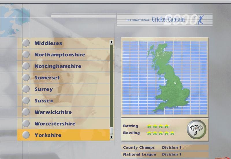 Скриншот из игры International Cricket Captain 2000 под номером 8