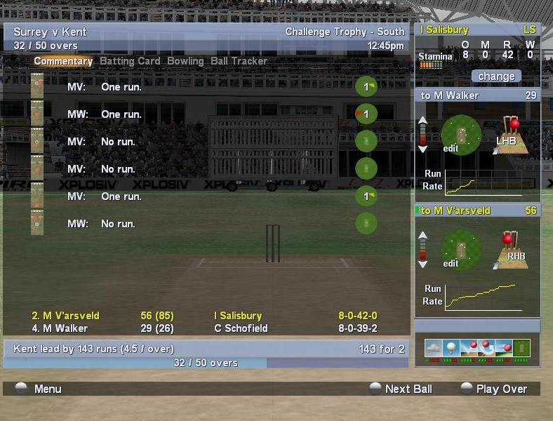 Скриншот из игры International Cricket Captain 3 под номером 13