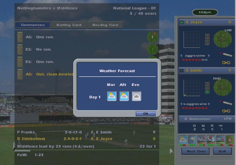 Скриншот из игры International Cricket Captain Ashes Year 2005 под номером 20