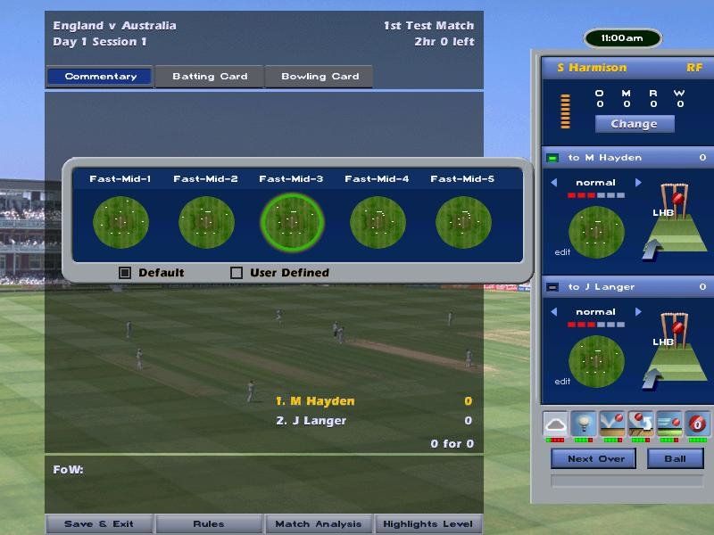 Скриншот из игры International Cricket Captain Ashes Year 2005 под номером 7