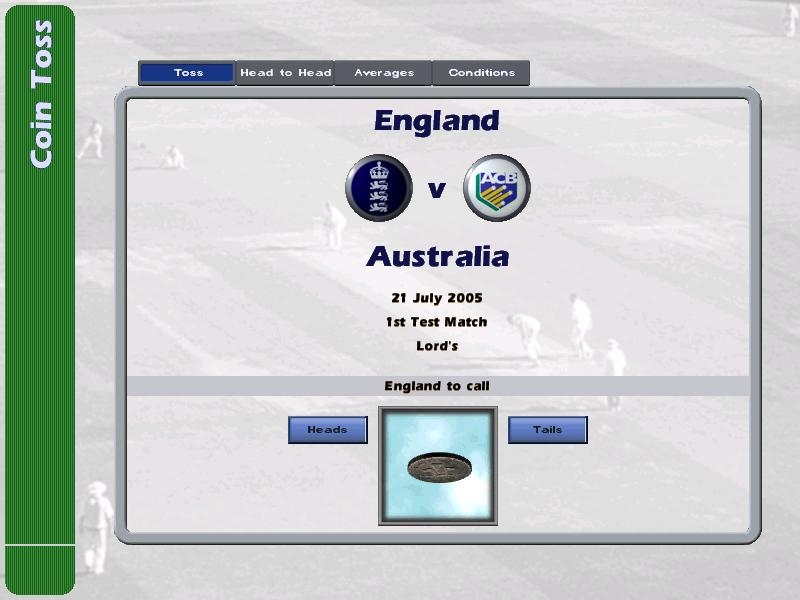 Скриншот из игры International Cricket Captain Ashes Year 2005 под номером 9