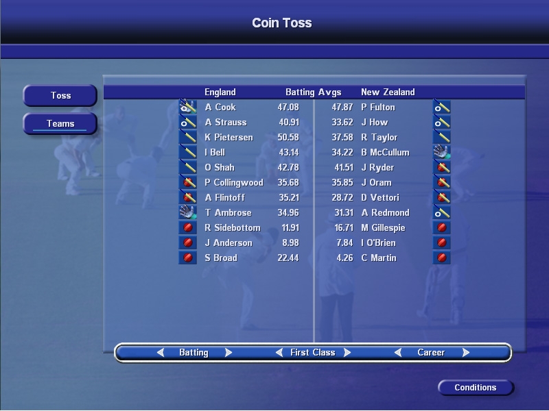 Скриншот из игры International Cricket Captain 2008 под номером 7
