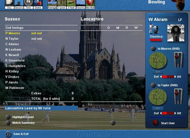 Скриншот из игры International Cricket Captain под номером 2