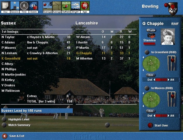 Скриншот из игры International Cricket Captain под номером 6