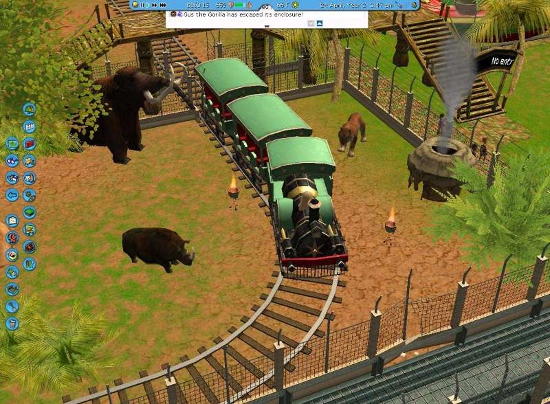 Скриншот из игры RollerCoaster Tycoon 3: Wild! под номером 51