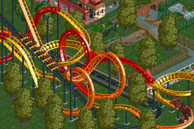 Скриншот из игры RollerCoaster Tycoon: Corkscrew Follies под номером 10