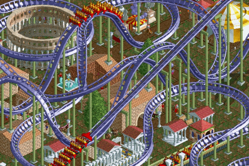 Скриншот из игры RollerCoaster Tycoon: Corkscrew Follies под номером 9