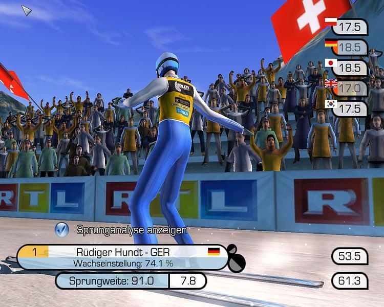 Скриншот из игры RTL Ski Jumping 2005 под номером 12