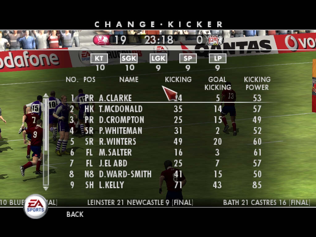 Скриншот из игры Rugby 08 под номером 20