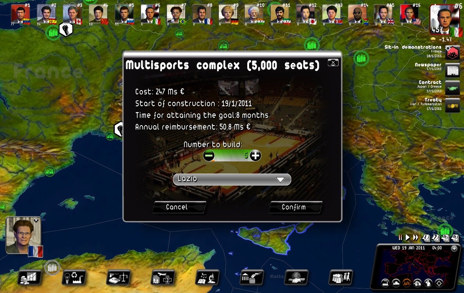 Скриншот из игры Rulers of Nations: Geo-Political Simulator 2 под номером 11