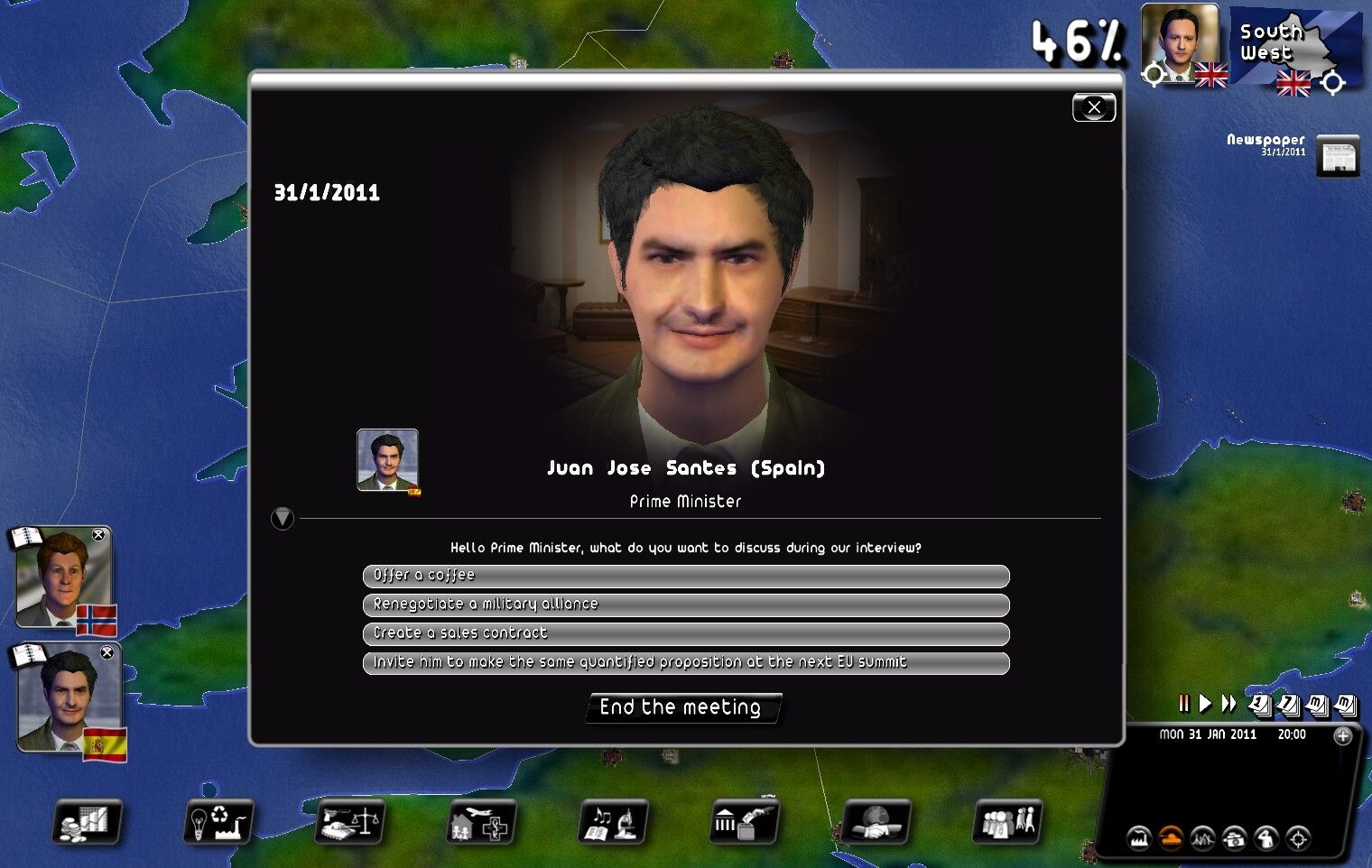 Скриншот из игры Rulers of Nations: Geo-Political Simulator 2 под номером 28
