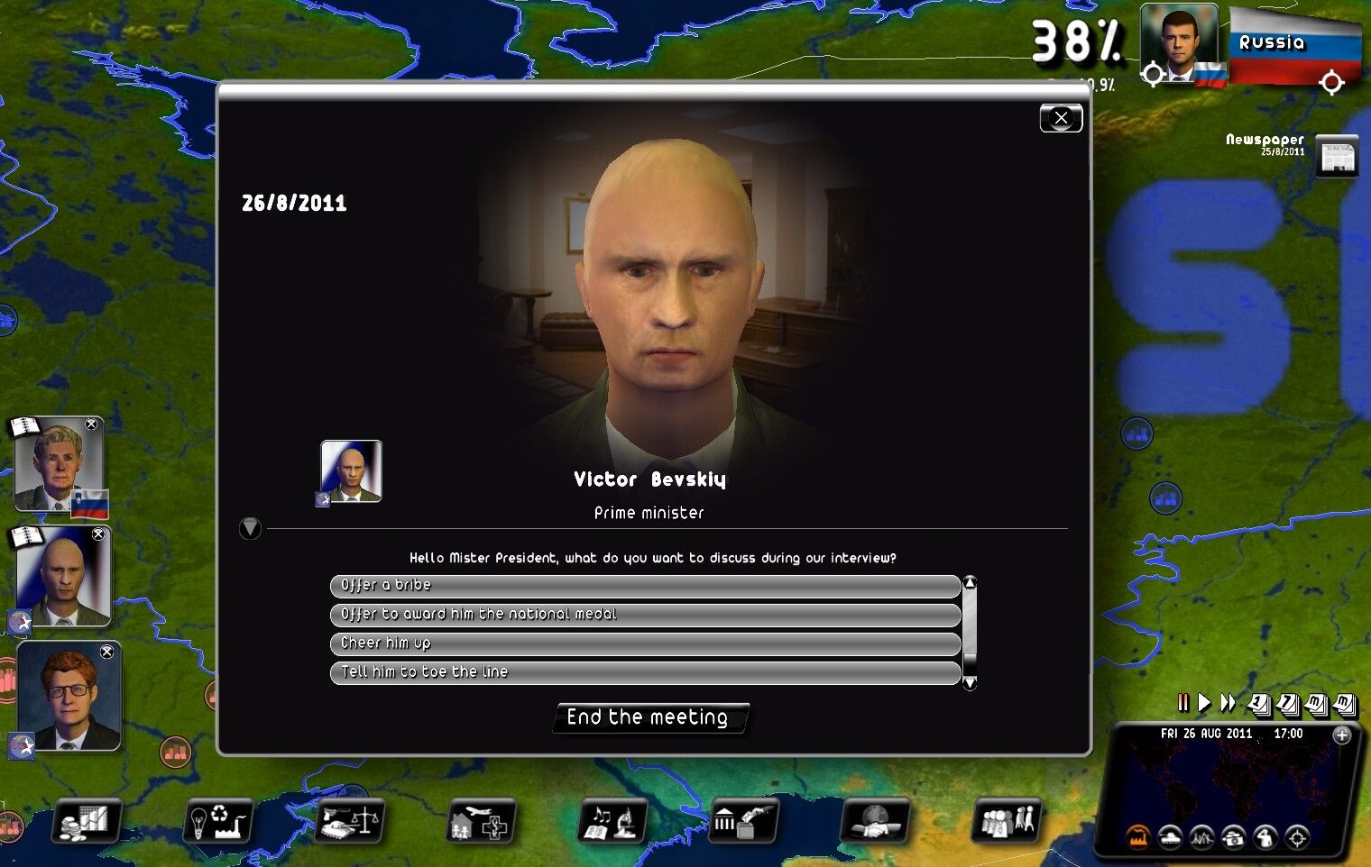 Скриншот из игры Rulers of Nations: Geo-Political Simulator 2 под номером 29