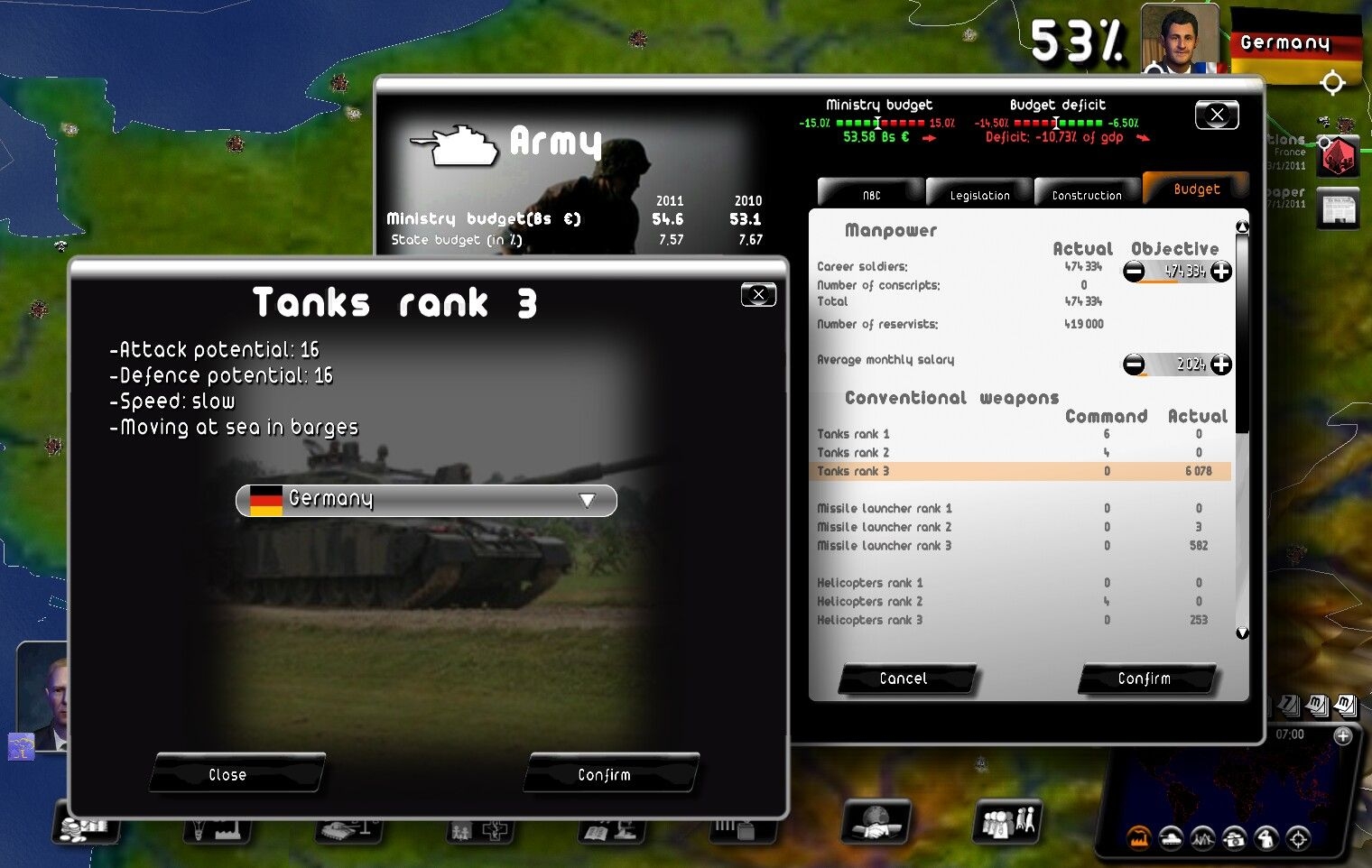 Скриншот из игры Rulers of Nations: Geo-Political Simulator 2 под номером 61