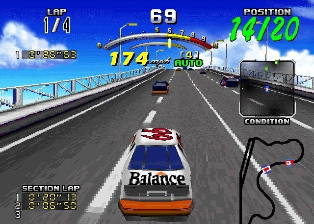 Скриншот из игры Daytona USA Deluxe под номером 9