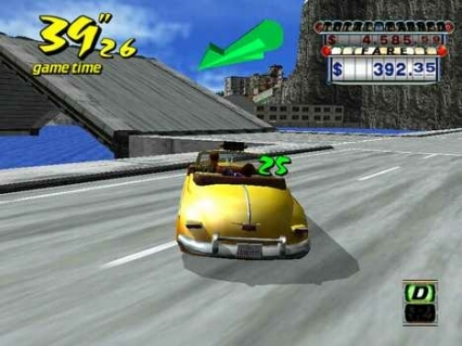 Скриншот из игры Crazy Taxi под номером 1