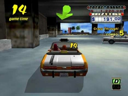 Скриншот из игры Crazy Taxi под номером 4
