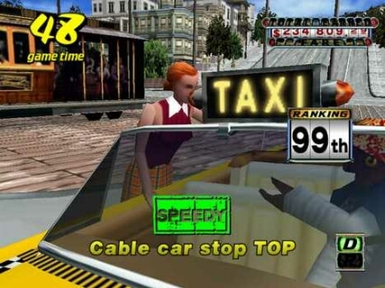 Скриншот из игры Crazy Taxi под номером 8