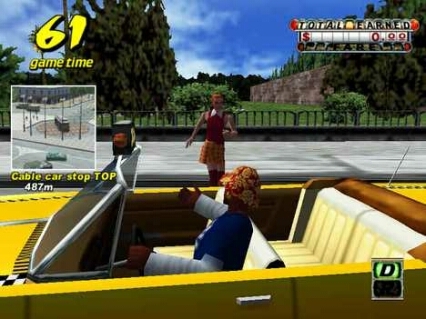 Скриншот из игры Crazy Taxi под номером 9