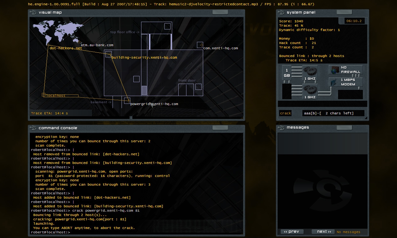 Скриншот из игры Hacker Evolution под номером 1