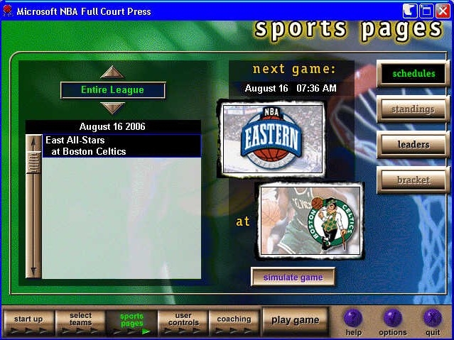 Скриншот из игры NBA Full Court Press под номером 2