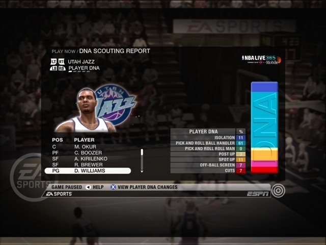 Скриншот из игры NBA Live 09 под номером 2