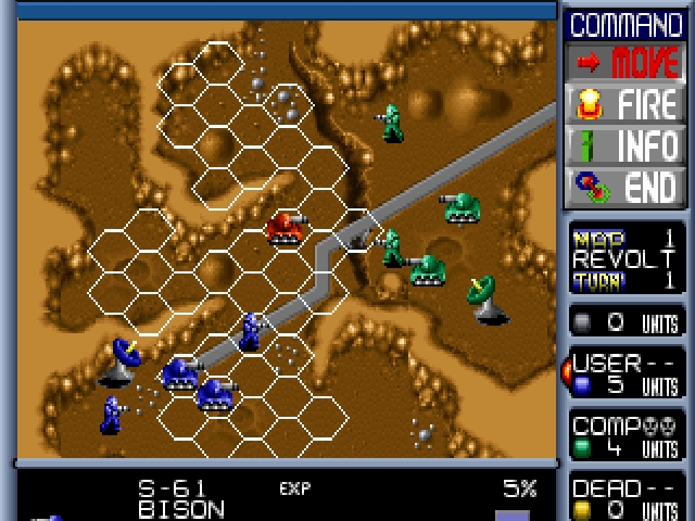Скриншот из игры Nectaris под номером 2