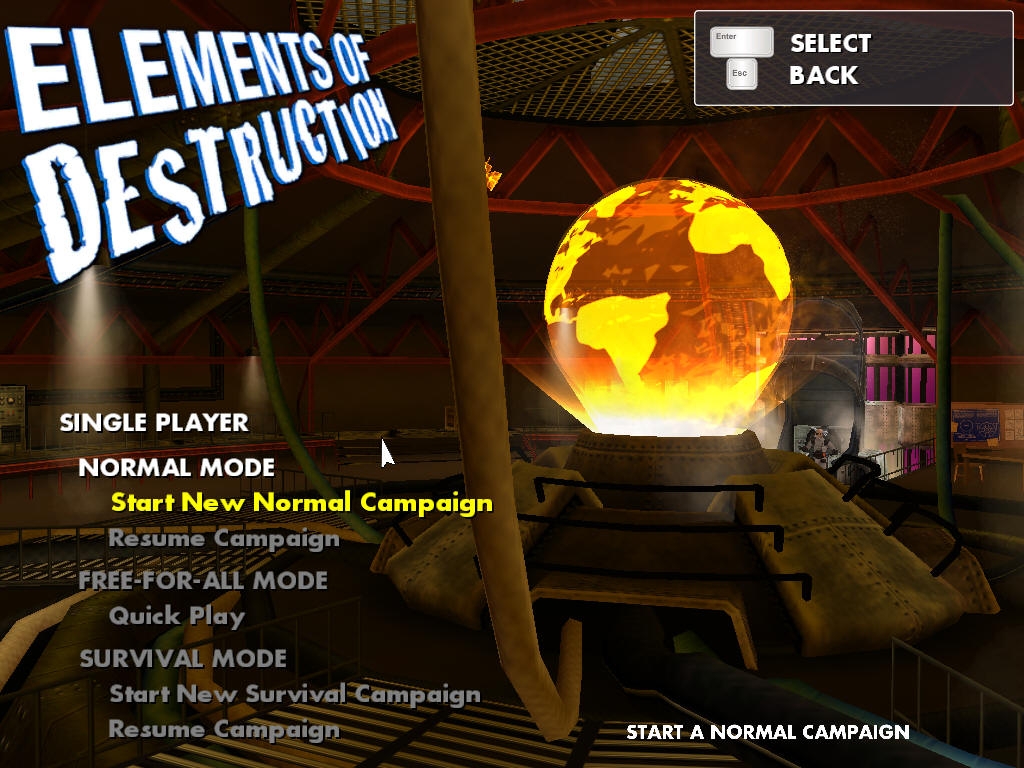 Скриншот из игры Elements of Destruction под номером 1