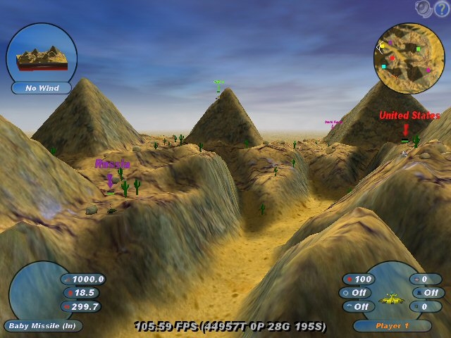 Скриншот из игры Scorched 3D под номером 2