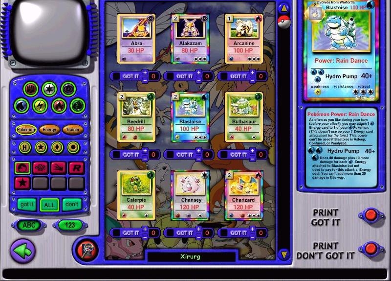 Скриншот из игры Pokemon Trading Card Game 2 под номером 6