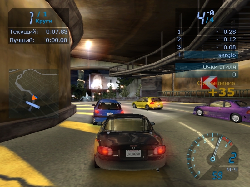 Скриншот из игры Need for Speed: Underground под номером 100
