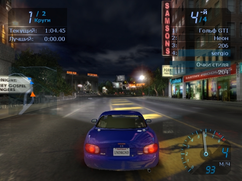 Скриншот из игры Need for Speed: Underground под номером 102