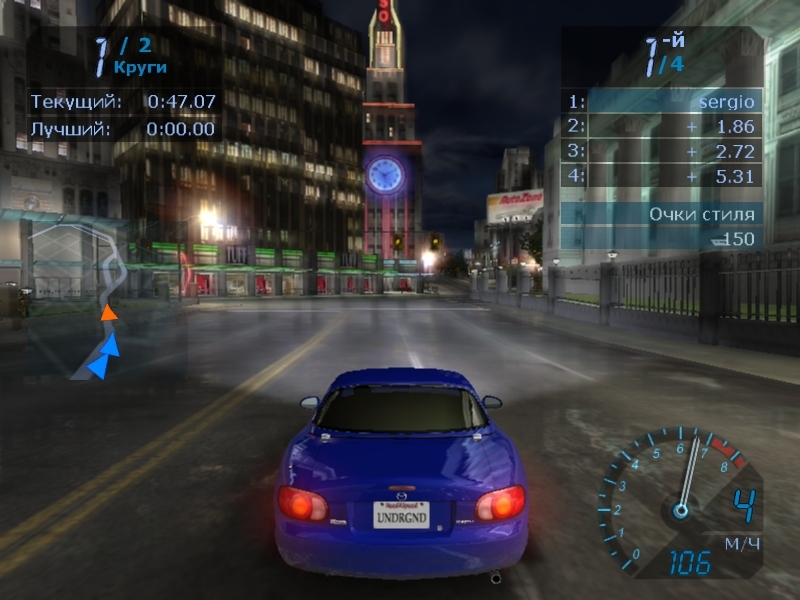 Скриншот из игры Need for Speed: Underground под номером 108