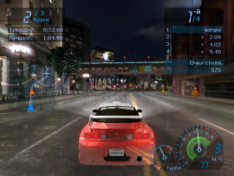 Скриншот из игры Need for Speed: Underground под номером 84