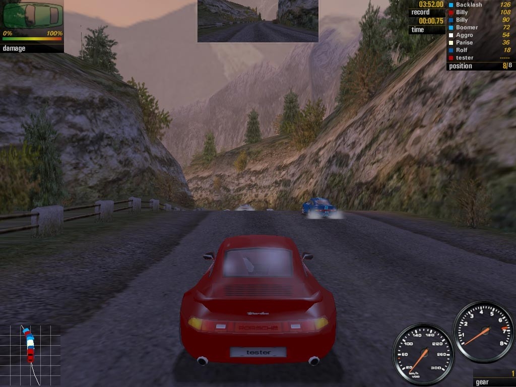 Скриншот из игры Need For Speed: Porsche Unleashed под номером 7