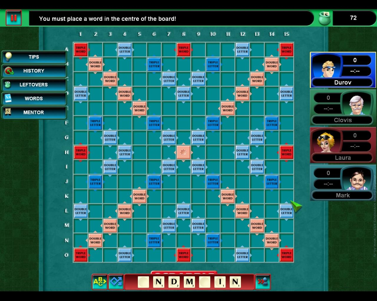 Скриншот из игры Scrabble Interactive 2005 Edition под номером 1