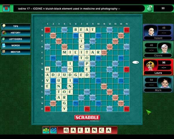 Скриншот из игры Scrabble Interactive 2005 Edition под номером 16