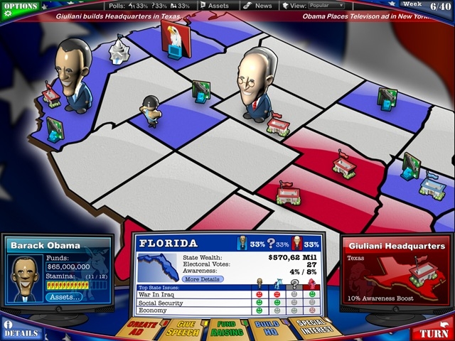 Скриншот из игры Political Machine 2008, The под номером 2