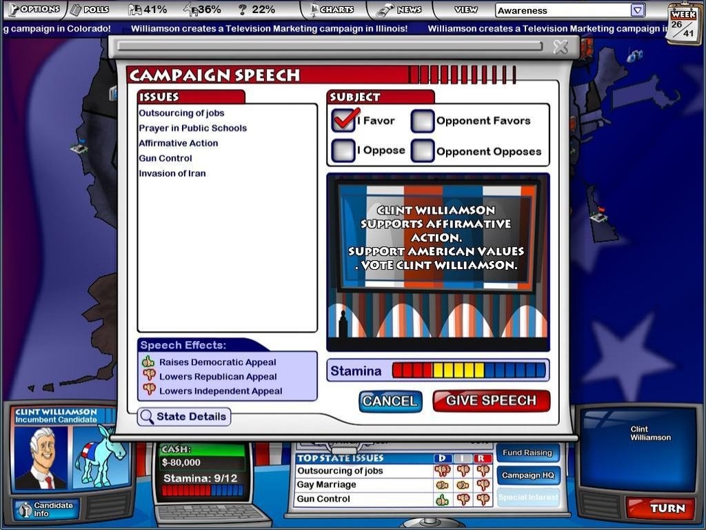 Скриншот из игры Political Machine, The под номером 2