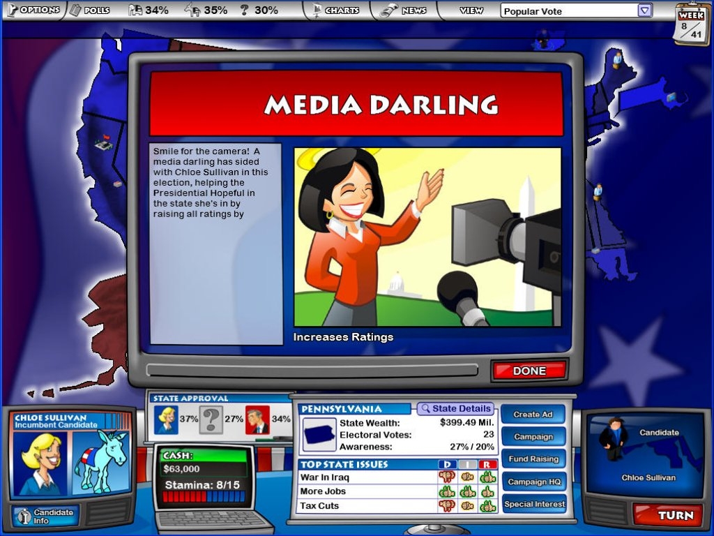 Скриншот из игры Political Machine, The под номером 6