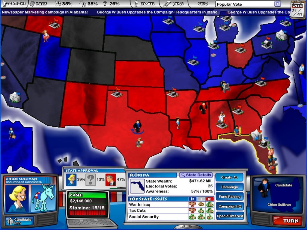 Скриншот из игры Political Machine, The под номером 7