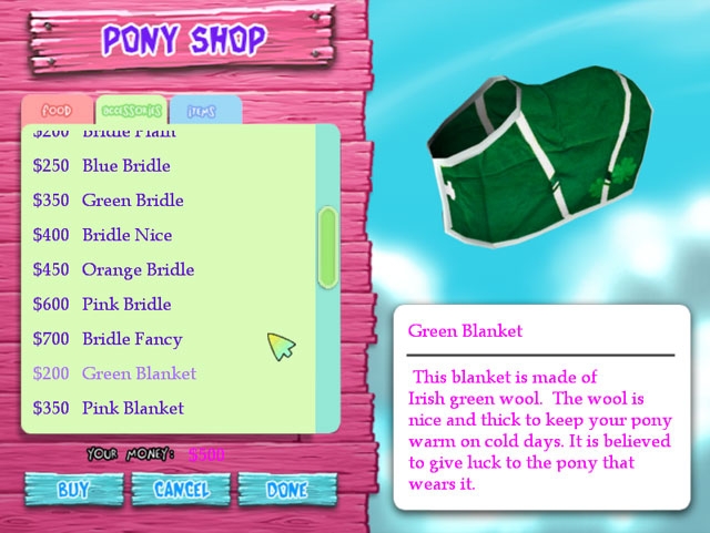 Скриншот из игры Pony Luv под номером 5